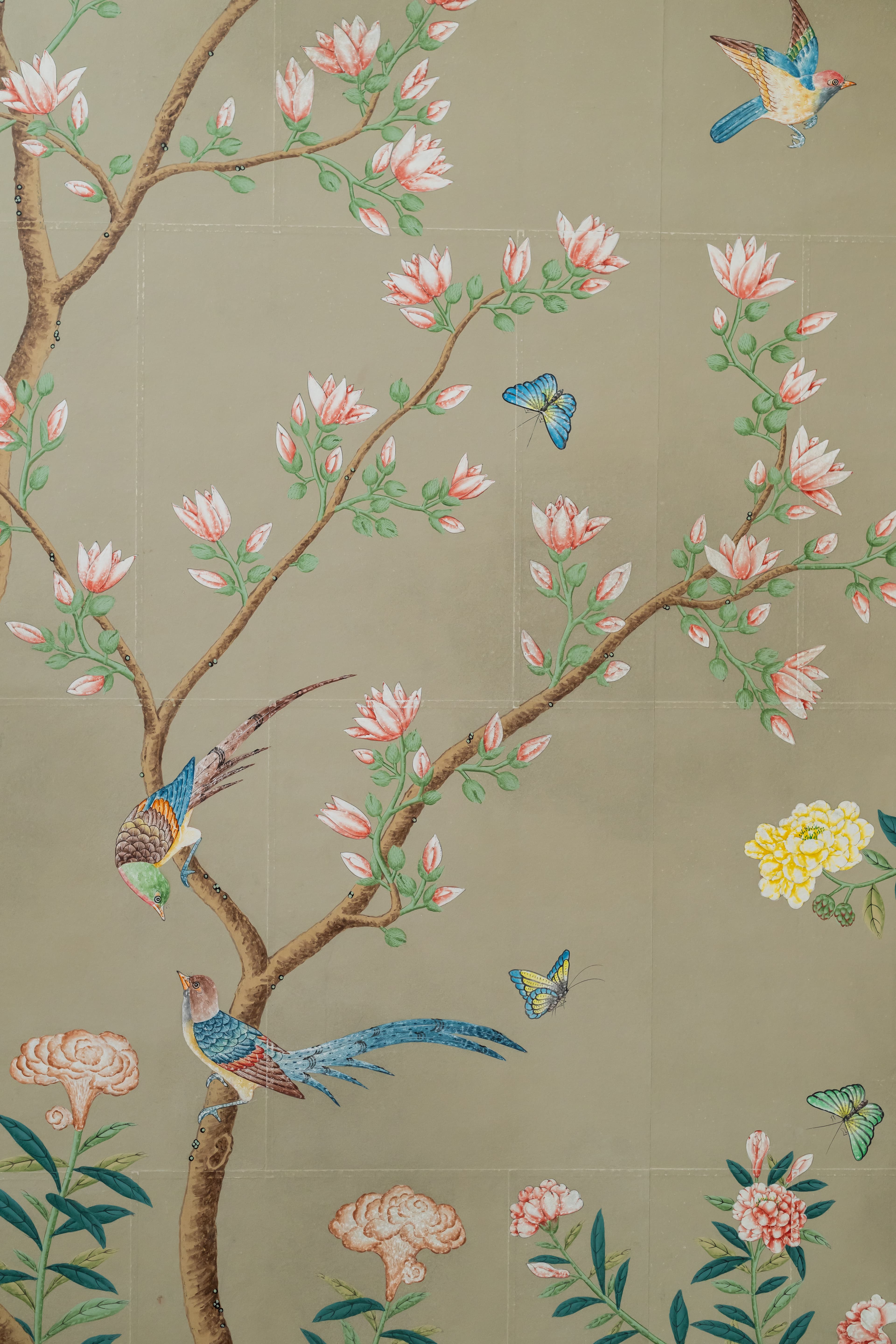 Gracie Studio wallcovering installation — 109 Wildwood Dunes